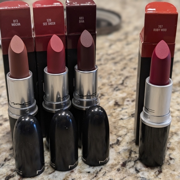 MAC Cosmetics Other - LAST ONE WITH SEE SHEER!  MAC PERFECT RED/BROWN BUNDLE for Holiday Seasons